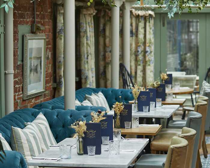 Dining at The Bull restaurant, The Bull on Bell Street