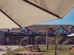 Outdoor Terrace restaurant, The Dunes Hotel