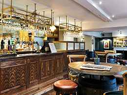 dog-friendly bar area at wellington arms