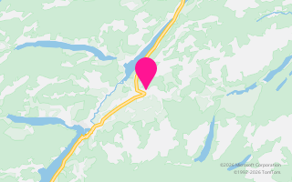 Map image of Black Sheep Cabins